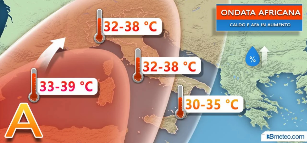 Forte ondata di caldo in arrivo, la più lunga dell’Estate 2018