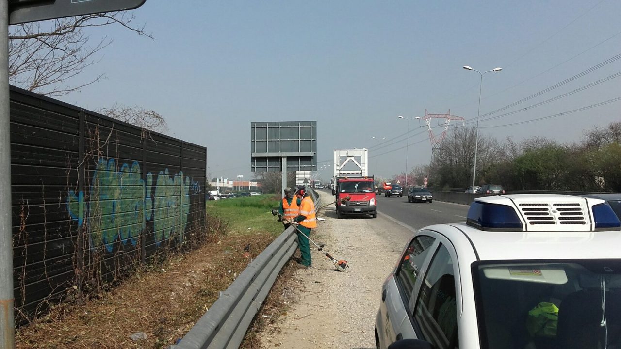 Sfalcio dell’erba sulla Milano-Meda: da lunedì possibili disagi