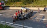 Auto ribaltata in Valassina, ferita una 28enne FOTO E VIDEO