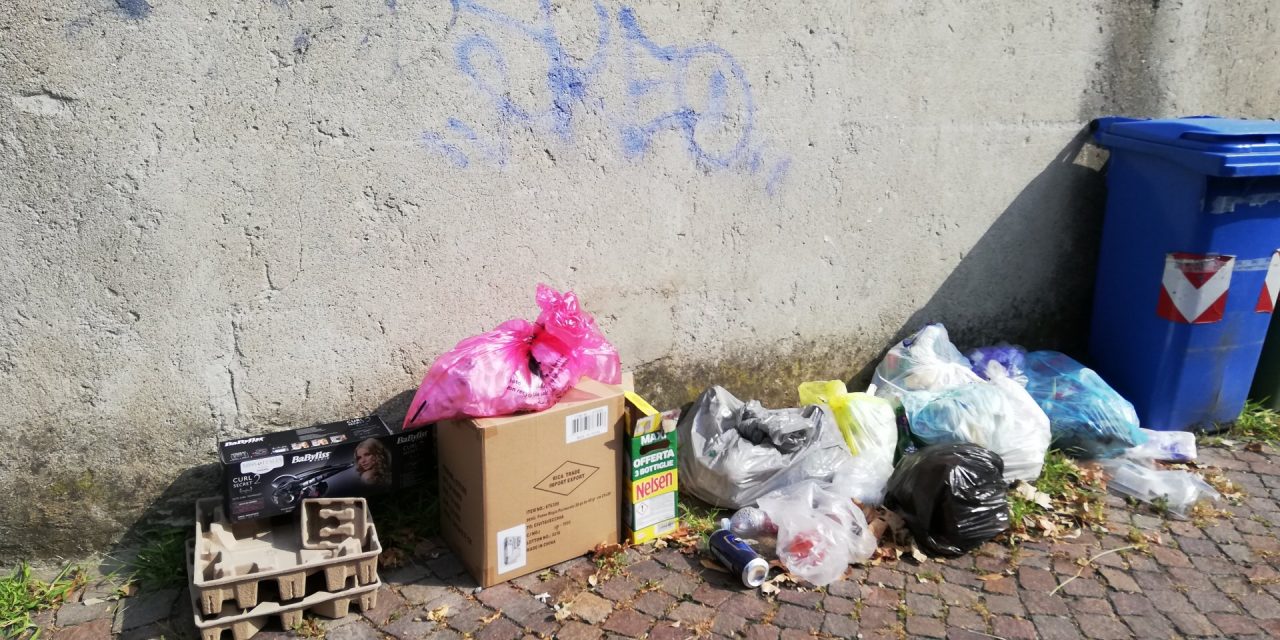 Ancora cumoli di rifiuti in via Santa Maria Molgora