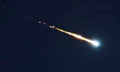 Meteorite infuocato nei cieli di Lombardia