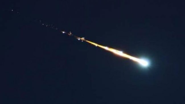 Meteorite infuocato nei cieli di Lombardia