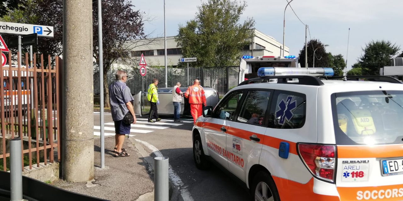 Ribaltamento a Vimercate