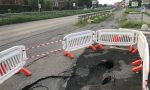 Si apre voragine in viale Elvezia a Monza FOTO