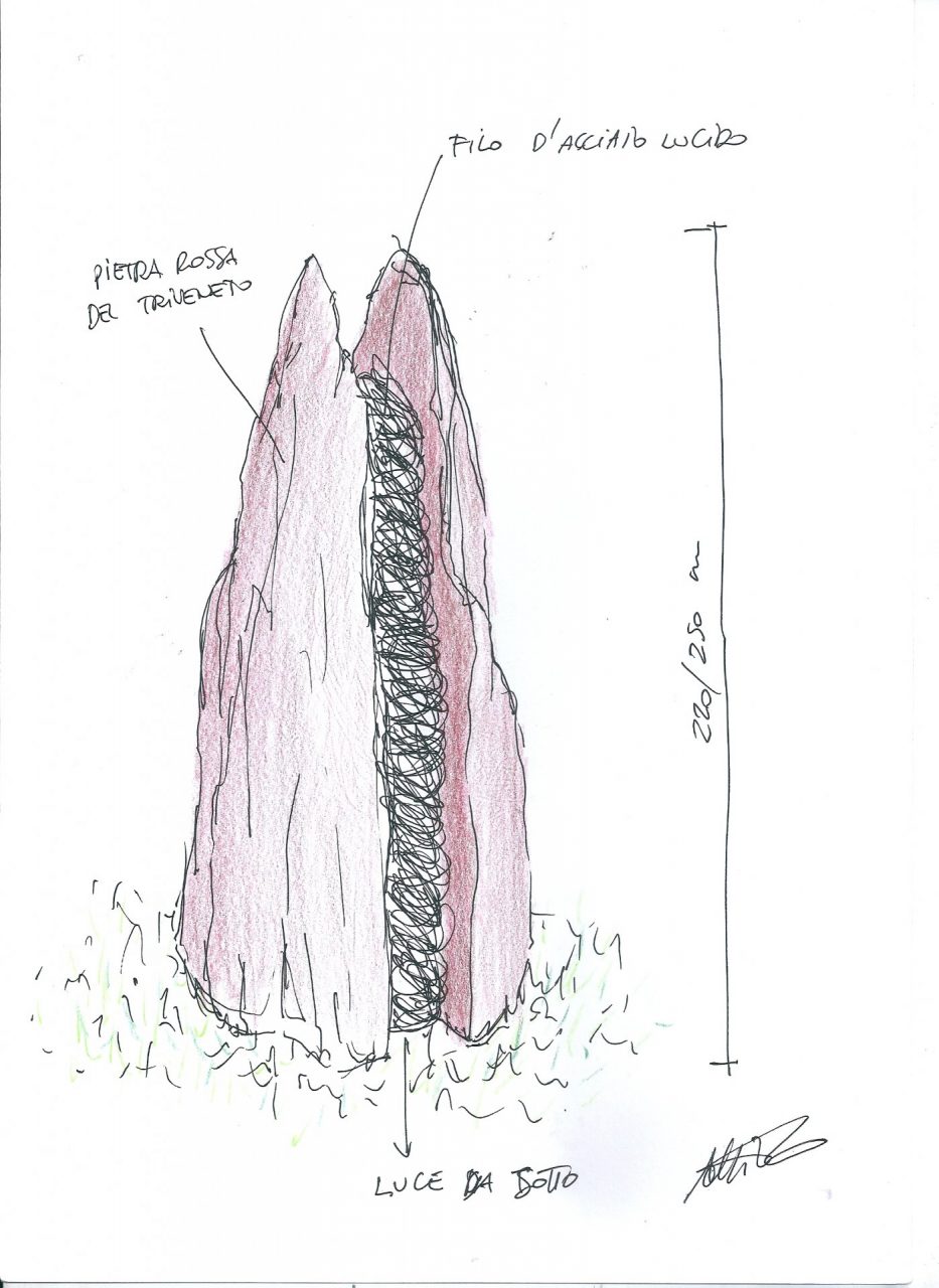 Strada chiusa per far spazio al monumento degli alpini