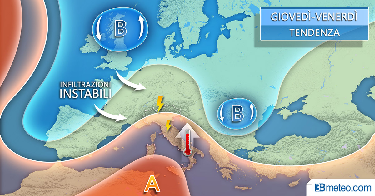 Clima estivo ma solo per pochi giorni PREVISIONI METEO