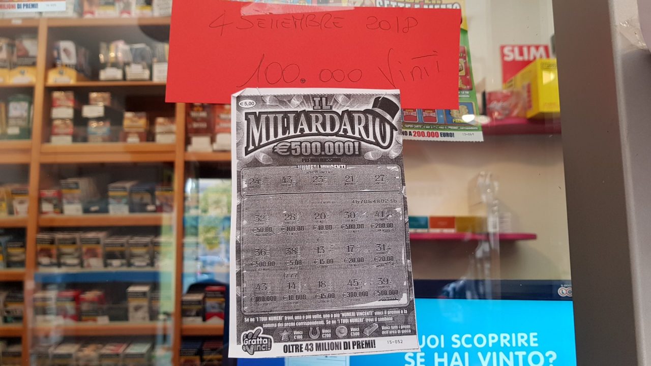 Compra un “Miliardario” e vince 100mila euro