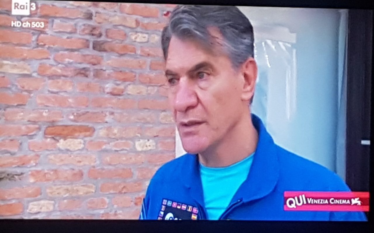 Paolo Nespoli a   Venezia, al Festival del Cinema