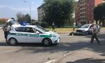 Scontro auto moto a Seregno, centauro in ospedale FOTO