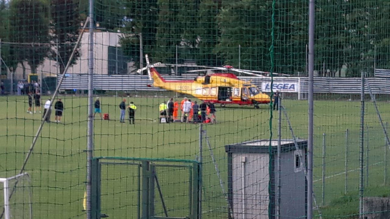 Elisoccorso a Renate per un grave malore