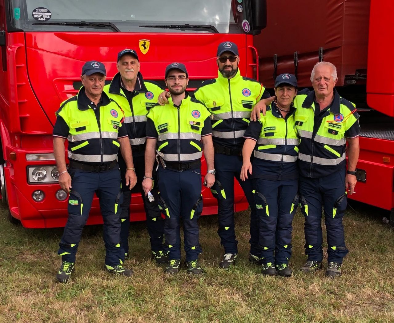 Anche i volontari della Protezione civile di Giussano in servizio  al Gp
