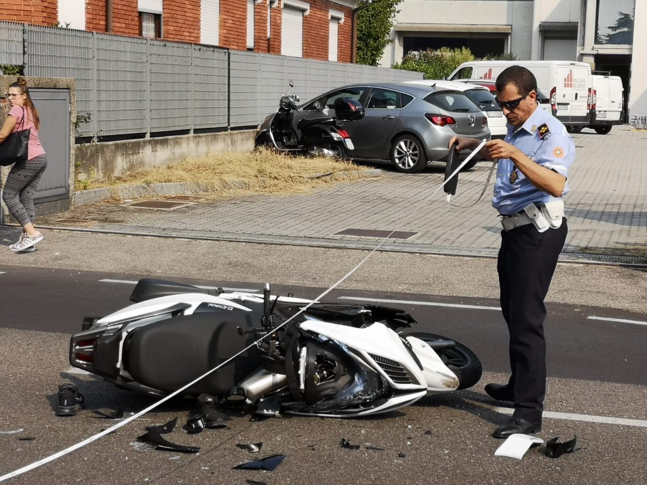 scontro auto moto