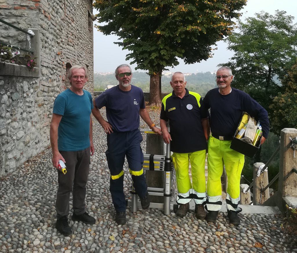 Santuario della Rocchetta invaso dai calabroni, interviene la Protezione civile