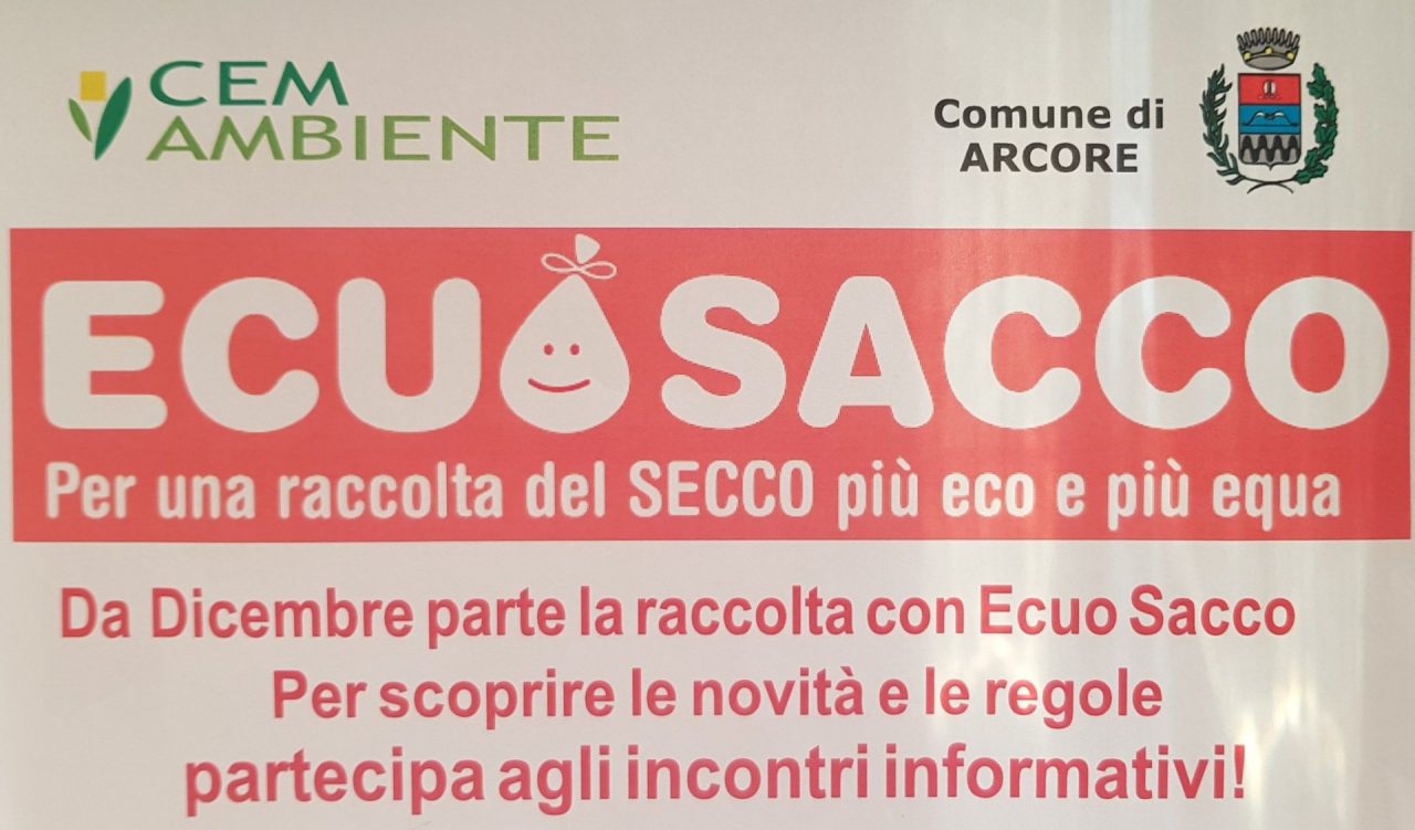 Ad Arcore arriva l’Ecuosacco: le date degli incontri informativi con la cittadinanza