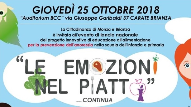 Educazione alimentare e prevenzione anoressia L’APPUNTAMENTO