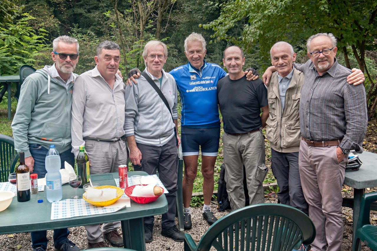 Un grande del ciclismo italiano in visita alla Rocchetta