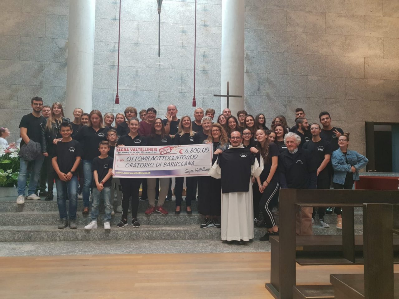 Sagra Valtellinese: il Crotto dona 8800 euro all’oratorio