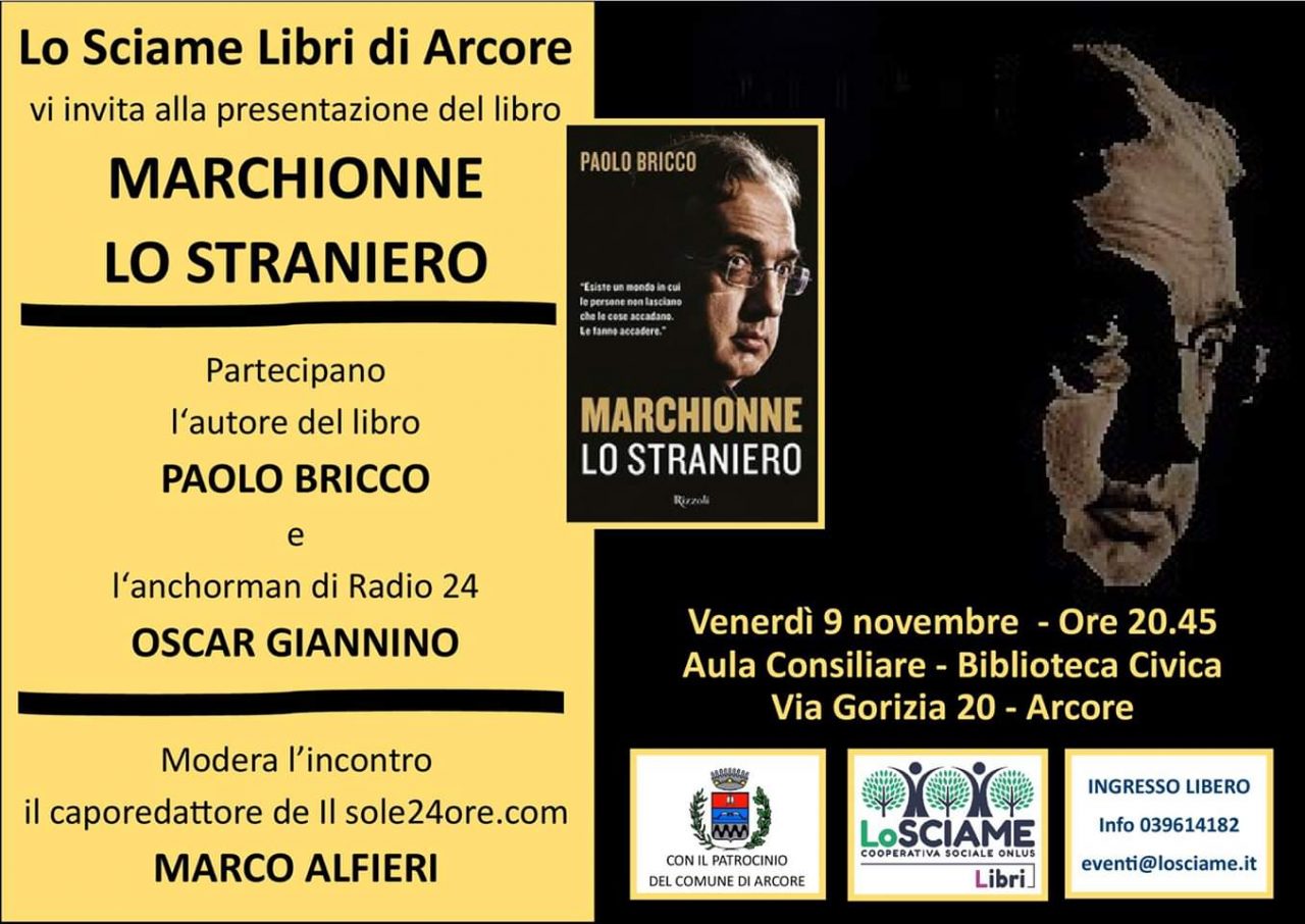 Ad Arcore la presentazione del libro “Marchionne lo straniero” con Oscar Giannino