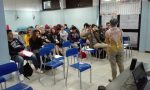 Aido fa lezione agli studenti del Clerici di Brugherio