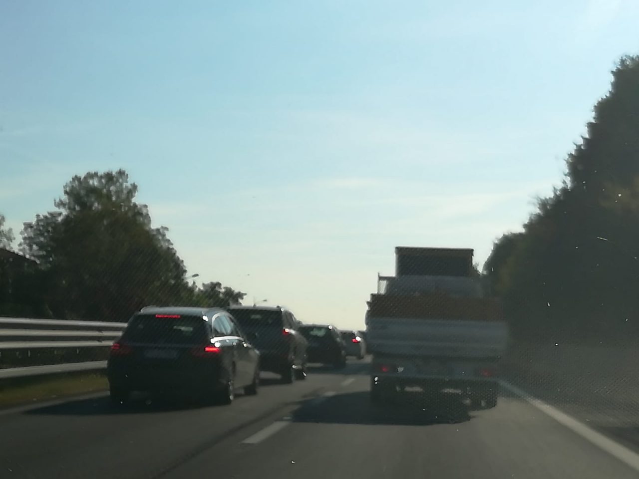Statale 36 Valassina bloccata verso Milano fra Giussano e Verano