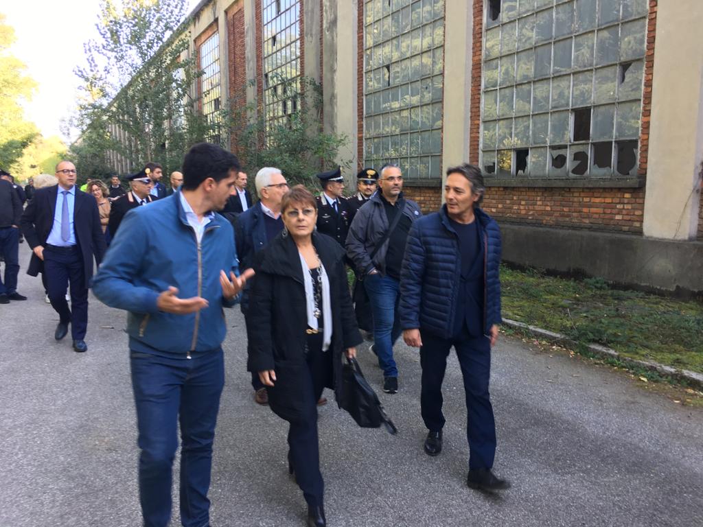 Sopralluogo del prefetto di Monza nell’area Snia di Varedo