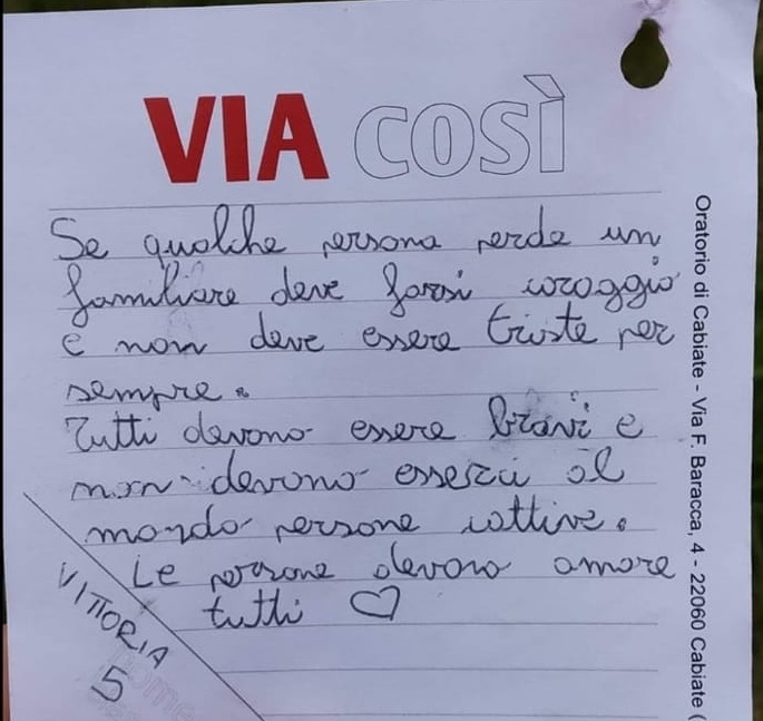 Il messaggio di Vittoria “vola” in Austria e commuove tutti