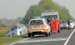 Auto nel fossato, paura per una 65enne