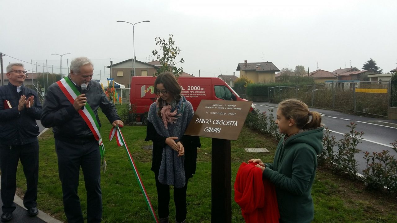 Sovico inaugura il Parco Crocetta Greppi (FOTO E VIDEO)