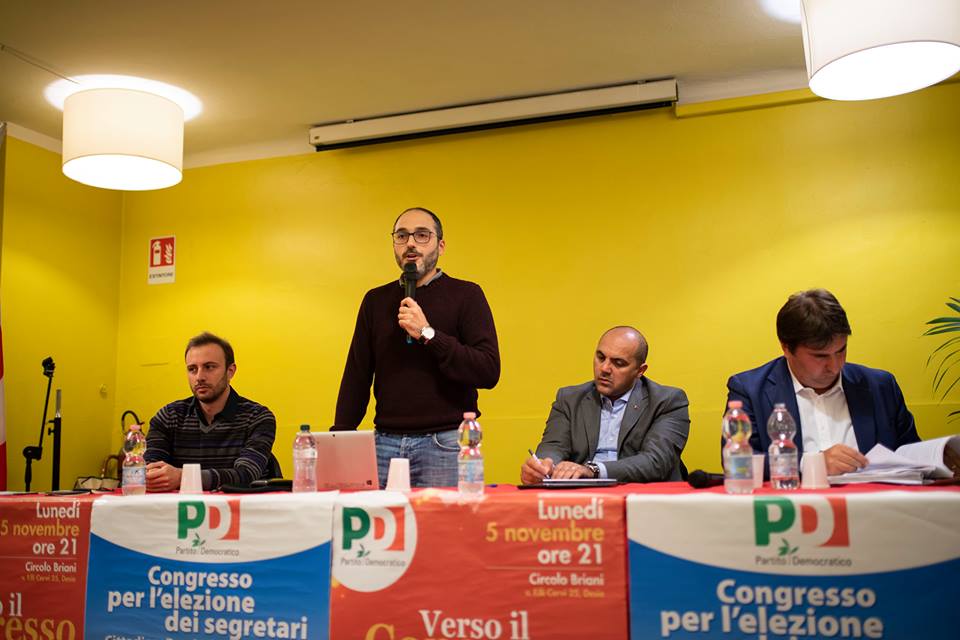 A Desio il Pd verso la riconferma del segretario Angelo Paola