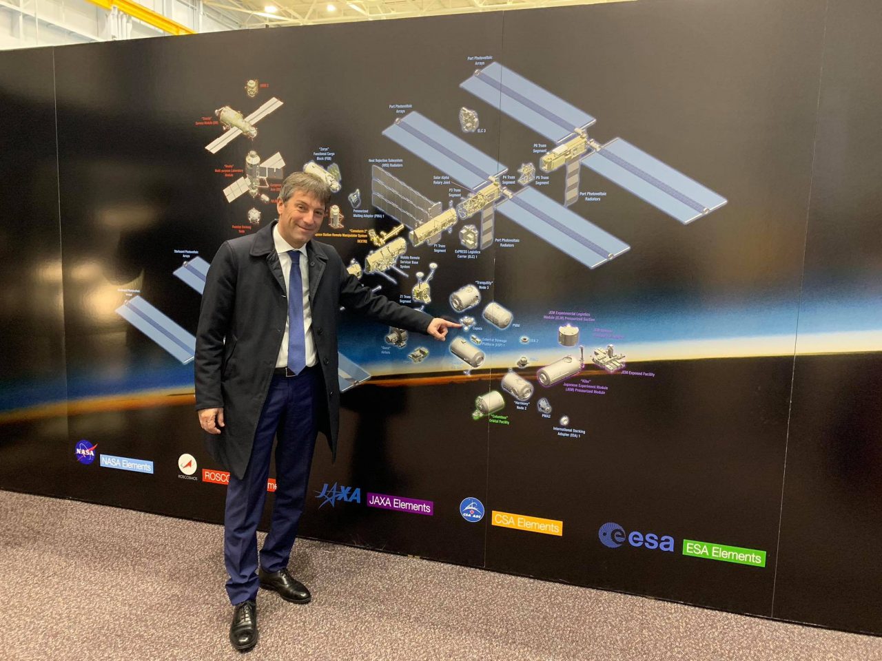 Il vicepresidente della Regione in visita alla Nasa