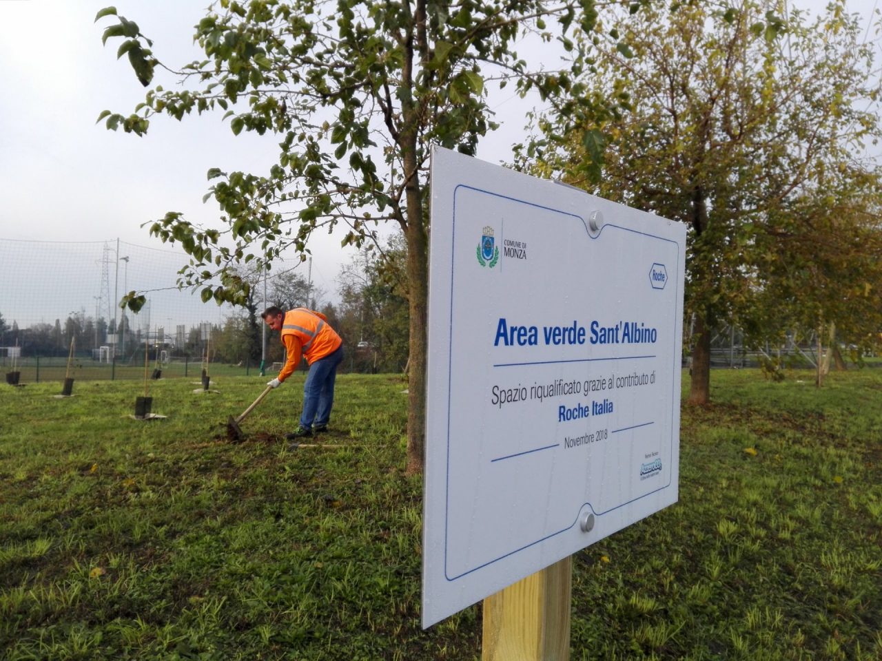 Bosco urbano a Sant’Albino, 100 piante per il quartiere VIDEO