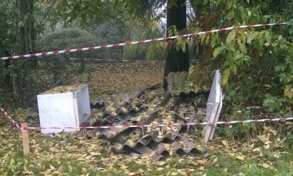 Lastre di amianto e altri rifiuti speciali abbandonati nel Grugnotorto