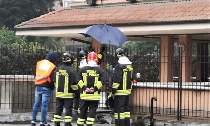 Fuga di gas pompieri al lavoro a Seregno FOTO