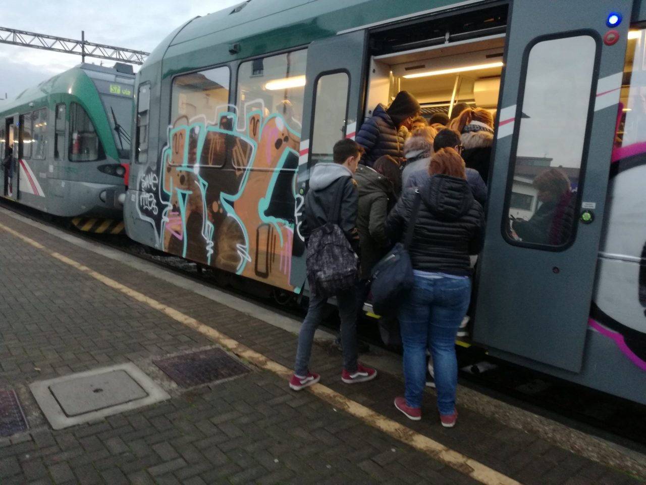 Tanti disagi se quando piove il treno si… infeltrisce