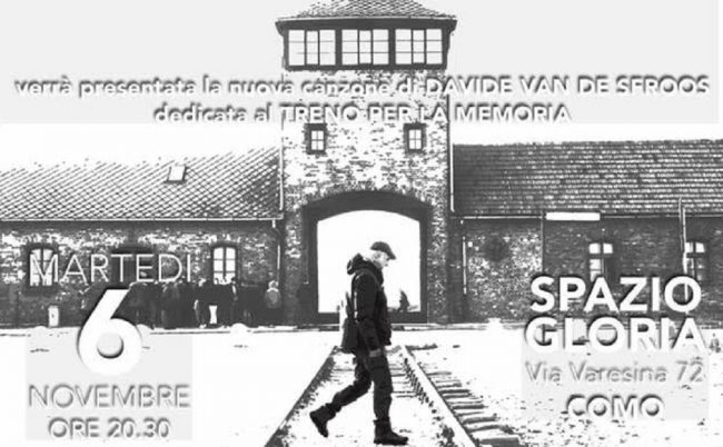 “In treno per Auschwitz 2018” con Davide Van De Sfroos