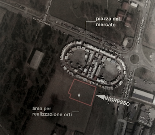 Giussano, orti urbani vicino all’area mercato