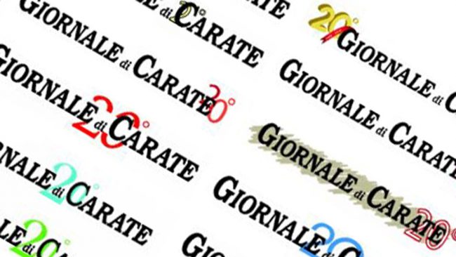 Il Giornale di Carate compie vent'anni, VOTA il logo celebrativo