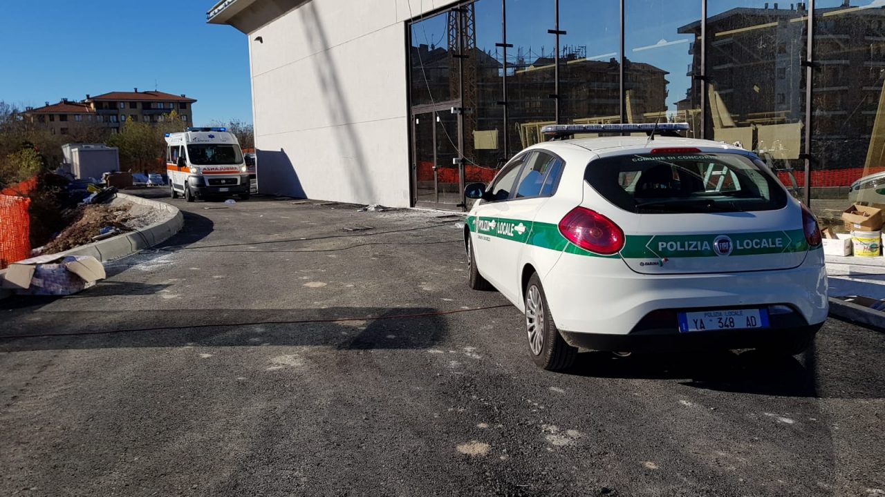 Incidente sul lavoro in via don Minzoni a Concorezzo VIDEO