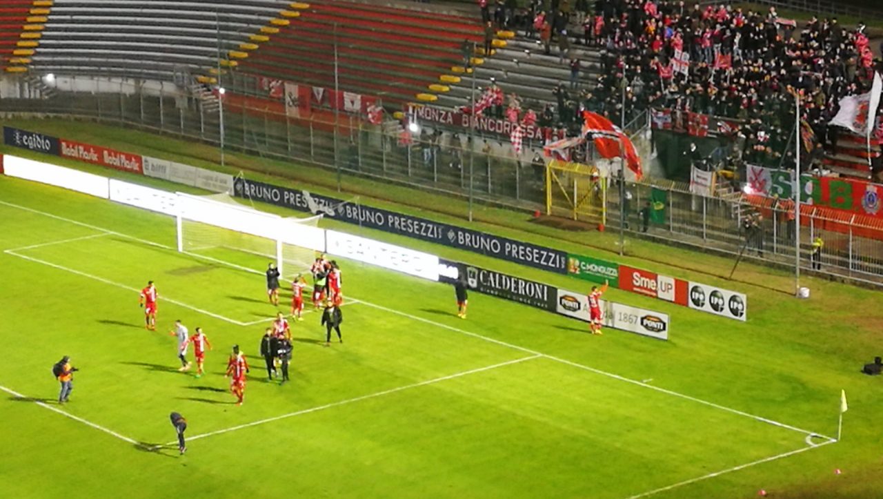 Calcio Serie C Monza-Giana 3 a 0. E’ la prima vittoria in casa dell’era Berlusconi