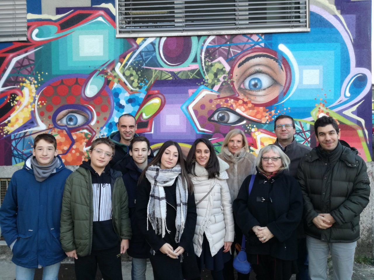 Inaugurati i murales alla scuola Pirotta