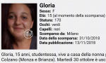 Gloria, 15 anni, non è ancora tornata a casa VIDEO