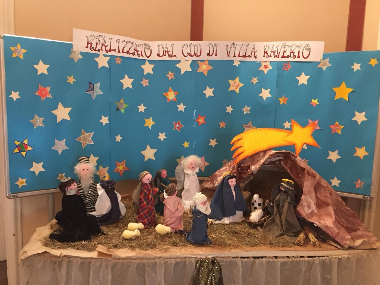 Un presepe speciale in villa Borella
