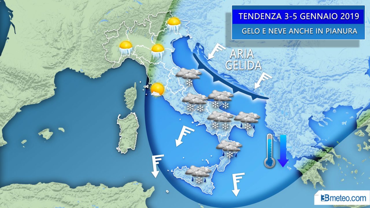L’inverno anomalo ha i giorni contati, arriva il freddo dalla Russia