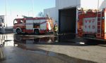 Pompieri all'inceneritore di Trezzo a fuoco una pila di rifiuti