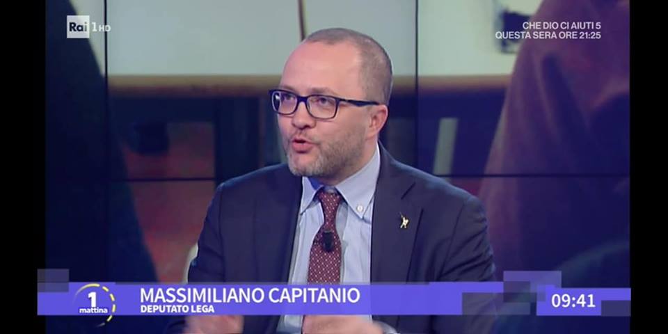 L’onorevole Massimiliano Capitanio ospite di Unomattina
