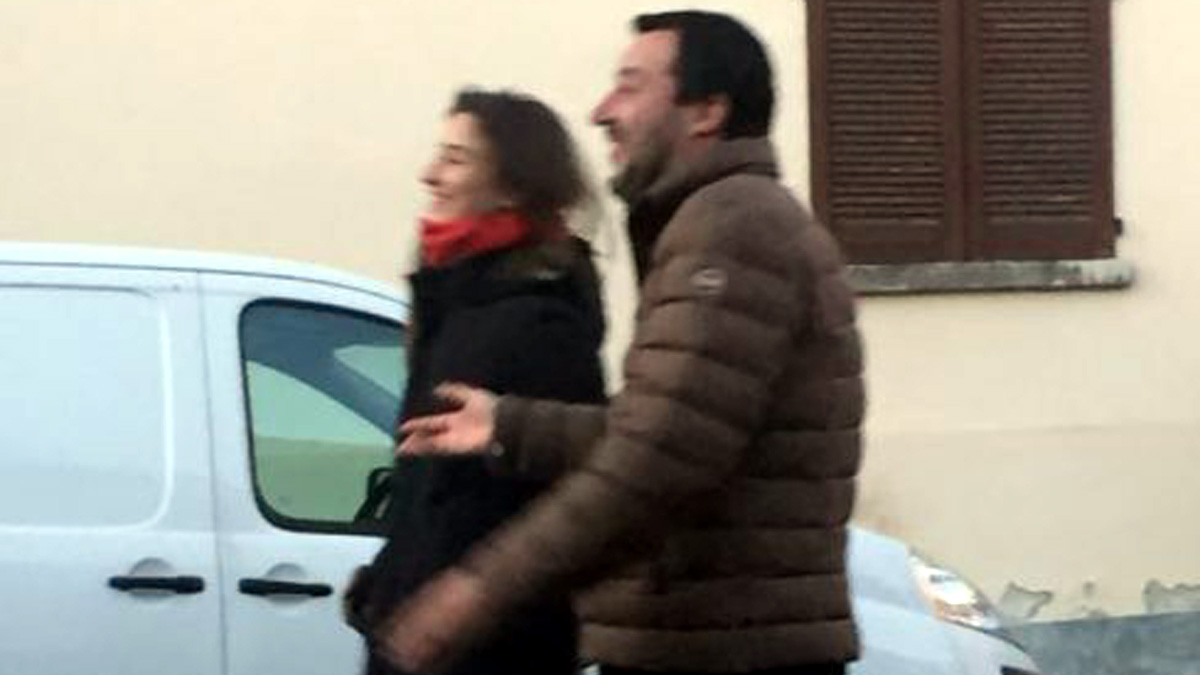 Il vicepremier Salvini paparazzato a Sovico