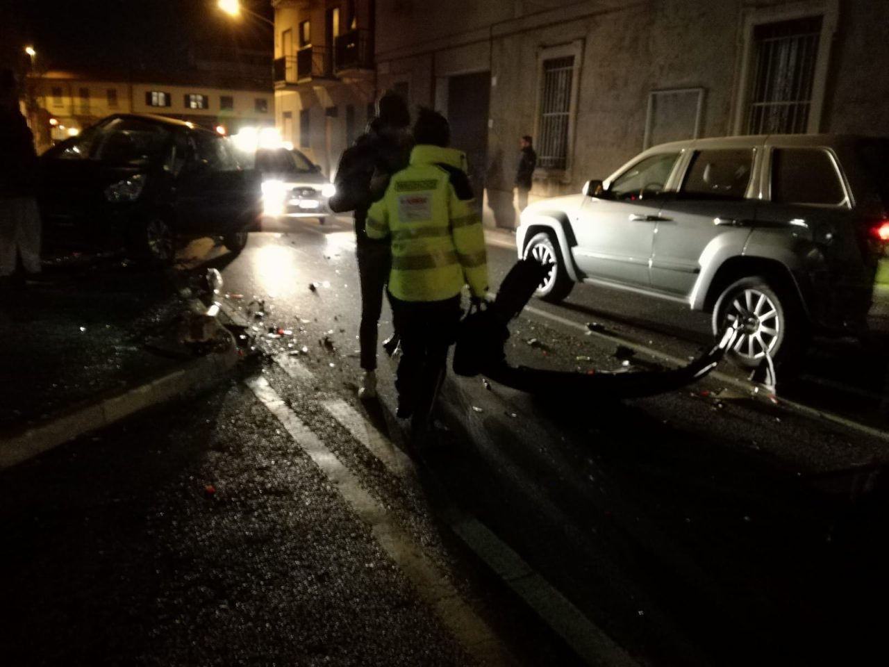 Spaventoso incidente in via Locatelli a Biassono (LE FOTO)