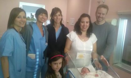 Benvenuta Elisa, l'ultima nata del 2018 all'ospedale di Carate