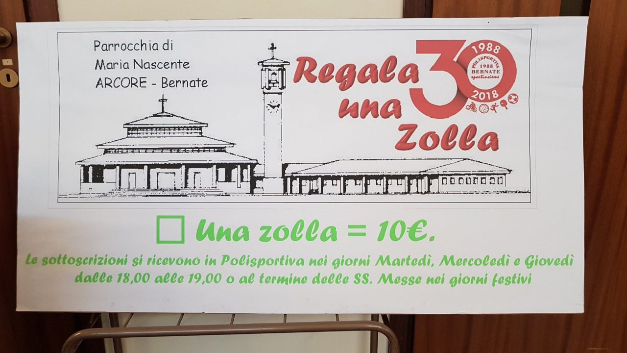 “Regala una zolla” per il nuovo campo sintetico dell’oratorio di Bernate di Arcore