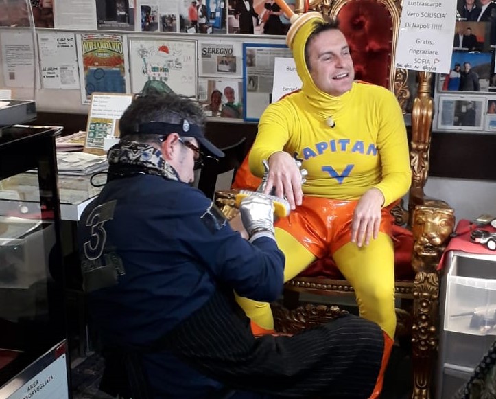 Capitan Ventosa a Seregno dal barista sciuscià